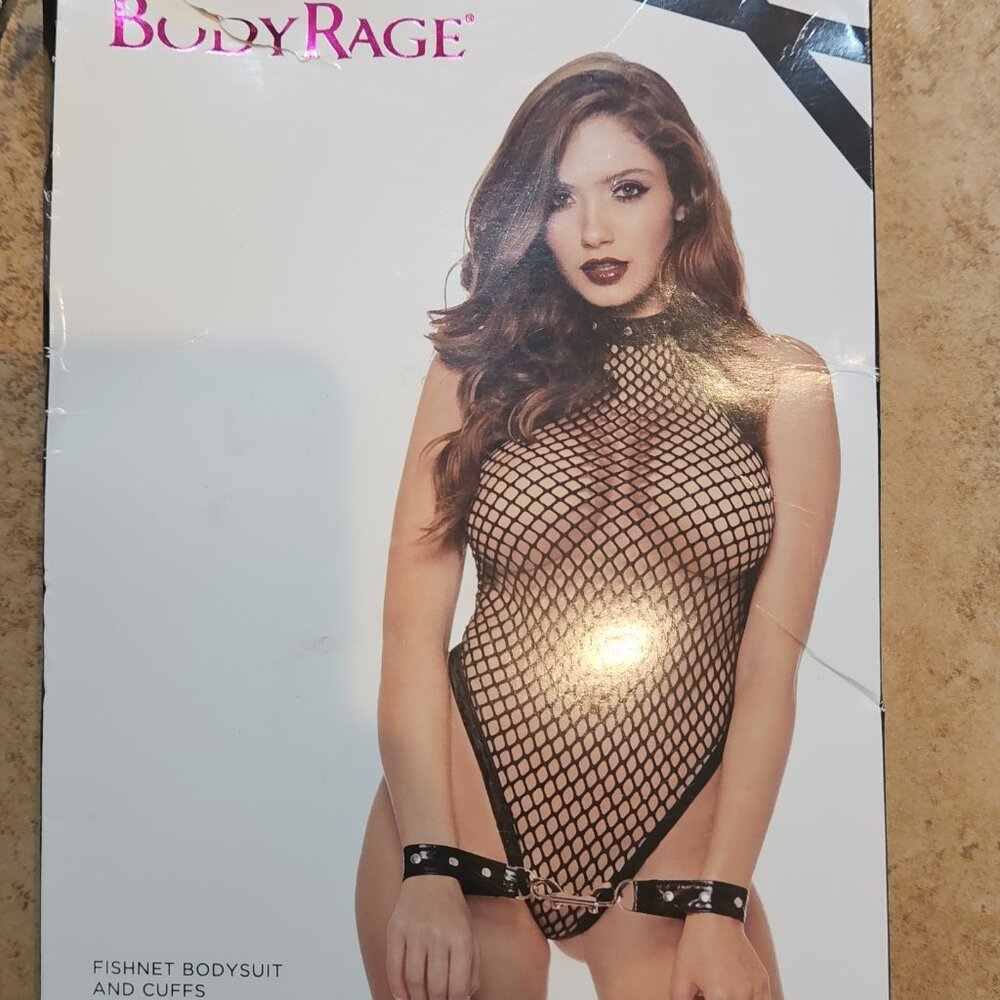 NEW Body rage bodysuit with cuffs